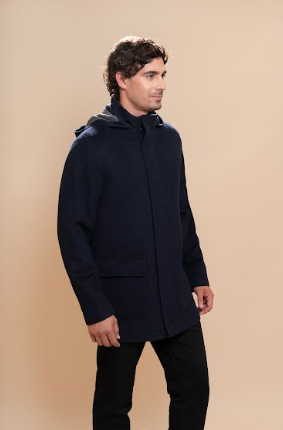 Men’s jacket with hood - Navy Blue