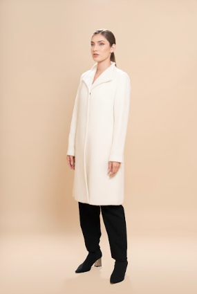 Undyed Classic Coat - Ivory